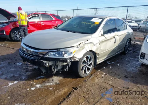 2017 Honda Accord Ex-L V6 из США, поврежденный, VIN 1HGCR3F80HA044489
